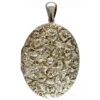 Large Silver Victorian Shell Design Locket -Antique Jewellery Company 21a1312466706 742