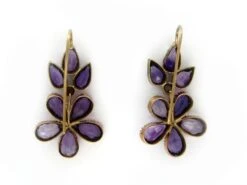 Amethyst & Pearl Flower Earrings 5 Amethyst & Pearl Flower Earrings -Antique Jewellery Company 21b1248178013 591