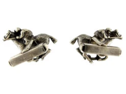 Racehorse Silver Cufflinks -Antique Jewellery Company 21b1307645057 251