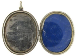 Large Oval Silver Victorian Locket 6 Large Oval Silver Victorian Locket -Antique Jewellery Company 21b1339172240 24