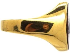 Victorian 18ct Gold Signet Ring Set With A Bloodstone With Dolphin Intaglio 13 Victorian 18ct Gold Signet Ring Set With A Bloodstone With Dolphin Intaglio -Antique Jewellery Company 2244ba8e dsc00695 scaled 1