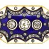 Georgian Diamond & Blue & White Enamel Firmament Brooch -Antique Jewellery Company 233d3bb5 dsc04029 scaled 1