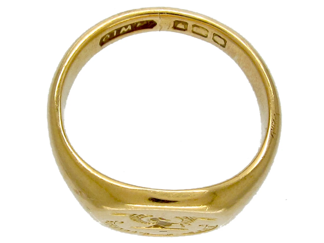 18ct Gold Pegasus Signet Ring 4 18ct Gold Pegasus Signet Ring - Image 2