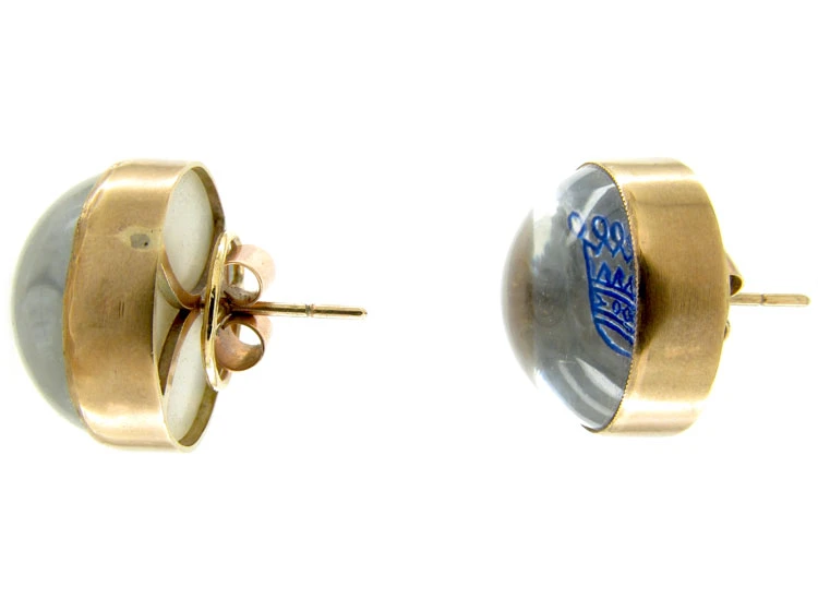 Rock Crystal Crown Earrings 5 Rock Crystal Crown Earrings - Image 3