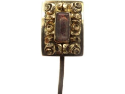 Georgian 9ct Gold Locket Tie Pin