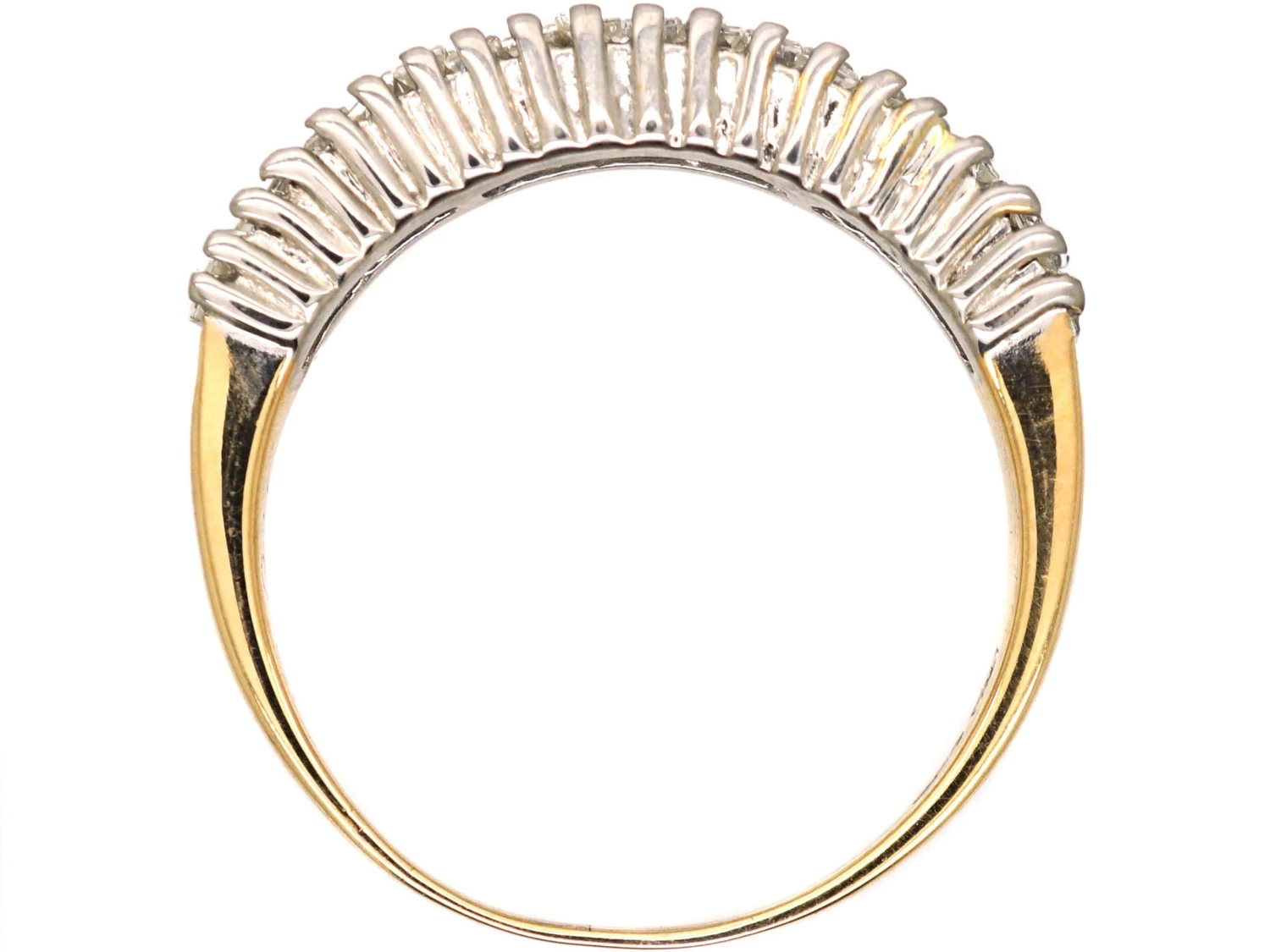 18ct Gold, Baguette Diamond Half Eternity Ring 5 18ct Gold, Baguette Diamond Half Eternity Ring - Image 3