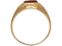 Victorian 15ct Gold & Carnelian Signet Ring With Initial D -Antique Jewellery Company 24af3d90 antique gold carnelian signet ring2 scaled 1