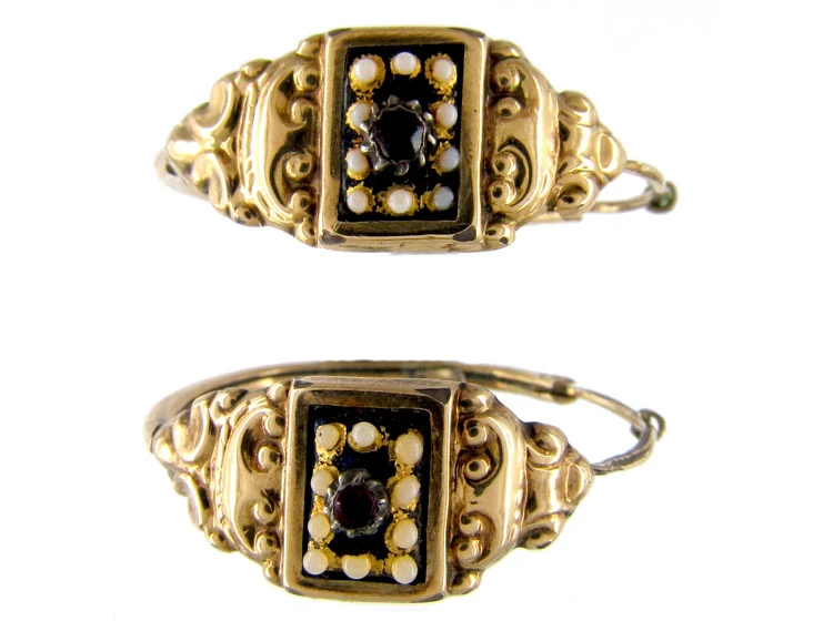 Georgian Gold Hoop Earrings 3 Georgian Gold Hoop Earrings