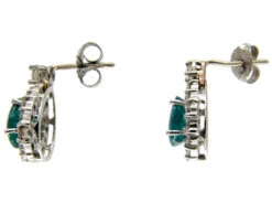 Emerald & Diamond Pear Shape Earrings 6 Emerald & Diamond Pear Shape Earrings -Antique Jewellery Company 24b1329694270 547