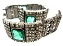 Art Deco Lazarus Paste Silver Bracelet -Antique Jewellery Company 25c1274892890 483