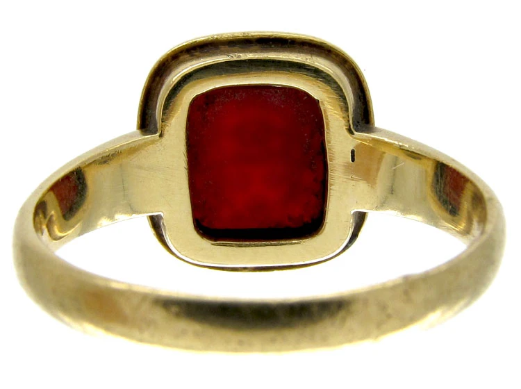 Early Victorian Engraved Carnelian Signet Ring 5 Early Victorian Engraved Carnelian Signet Ring - Image 3