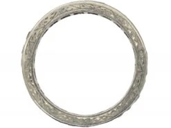 Art Deco Platinum & Ruby Eternity Ring With Engraved Sides 8 Art Deco Platinum & Ruby Eternity Ring With Engraved Sides -Antique Jewellery Company 26757452 dsc07717 scaled 1