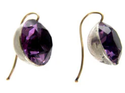 Amethyst Coloured Paste Earrings -Antique Jewellery Company 27c1325183919 541