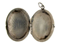 Edwardian Silver & Enamel Flowers Locket -Antique Jewellery Company 27c1350295683 409