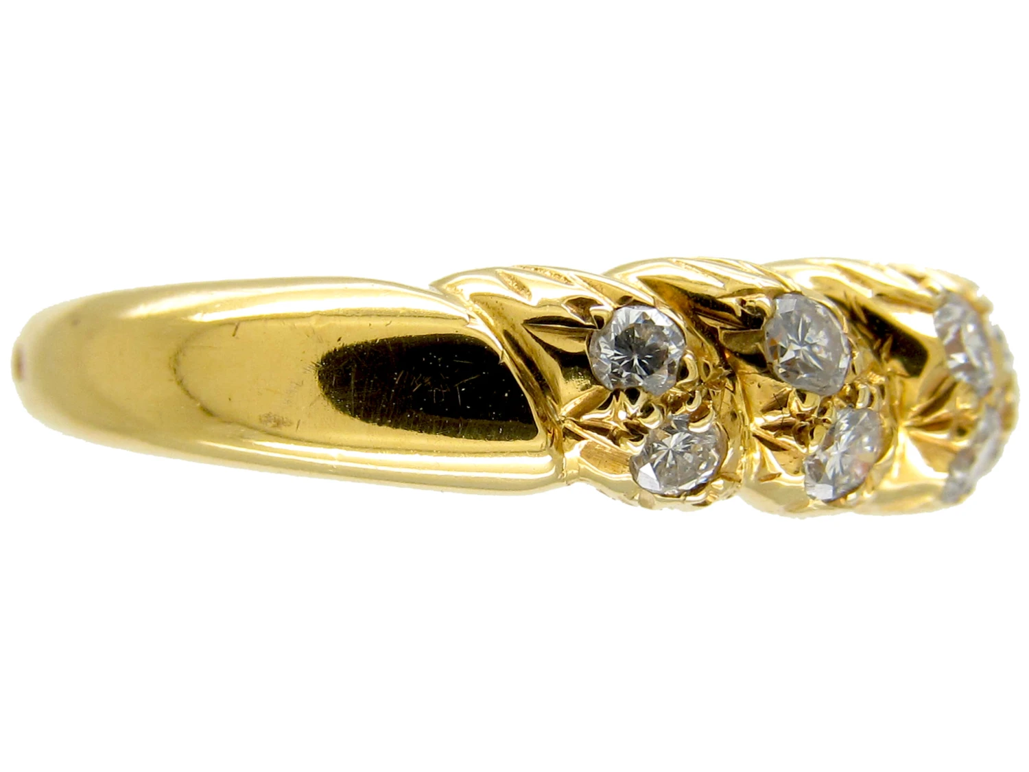 Cartier 18ct Gold Twist Diamond Set Ring In Original Case 9 Cartier 18ct Gold Twist Diamond Set Ring In Original Case - Image 7