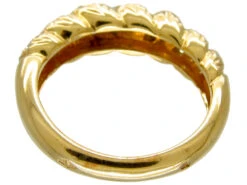 Cartier 18ct Gold Twist Diamond Set Ring In Original Case 12 Cartier 18ct Gold Twist Diamond Set Ring In Original Case -Antique Jewellery Company 287c