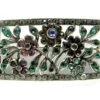 Coloured Paste Floral Brooch -Antique Jewellery Company 28a1259865936 377