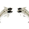 Georg Jensen Silver Dolphin Earrings 1 Georg Jensen Silver Dolphin Earrings -Antique Jewellery Company 293a