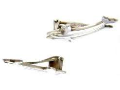 Georg Jensen Silver Dolphin Earrings -Antique Jewellery Company 293d