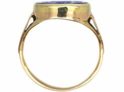 Victorian 18ct Gold, Lapis Lazuli Signet Ring With Intaglio Of A Crest -Antique Jewellery Company 2941ba13 dsc01139 scaled 1
