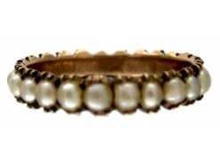 Georgian Split Pearl Eternity Ring