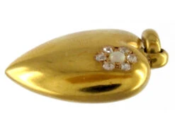 Gold Opal & Diamond Heart Pendant 7 Gold Opal & Diamond Heart Pendant -Antique Jewellery Company 29c1316516391 428