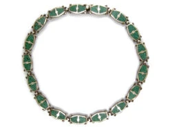Silver Chagreen Enamel Effect Necklace -Antique Jewellery Company 29d1334704652 145