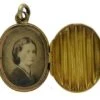 Victorian 15ct Gold Oval Locket With Stripe Detail -Antique Jewellery Company 2a1241705584 850