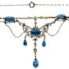 Blue & White Paste Edwardian Festoon Necklace -Antique Jewellery Company 2a1329693011 368