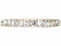 Art Deco 18ct Gold & Platinum, Half Eternity Ring