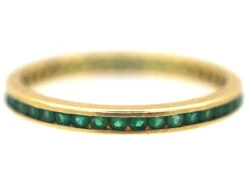 18ct Gold & Emerald Eternity Ring -Antique Jewellery Company 2b020fce dsc09119 scaled 1