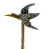 Flying Duck Tie Pin In Gold, Silver, Enamel & Diamond