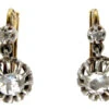 Rose Diamond 18ct Gold Victorian Earrings 2 Rose Diamond 18ct Gold Victorian Earrings -Antique Jewellery Company 2b1332538353 712