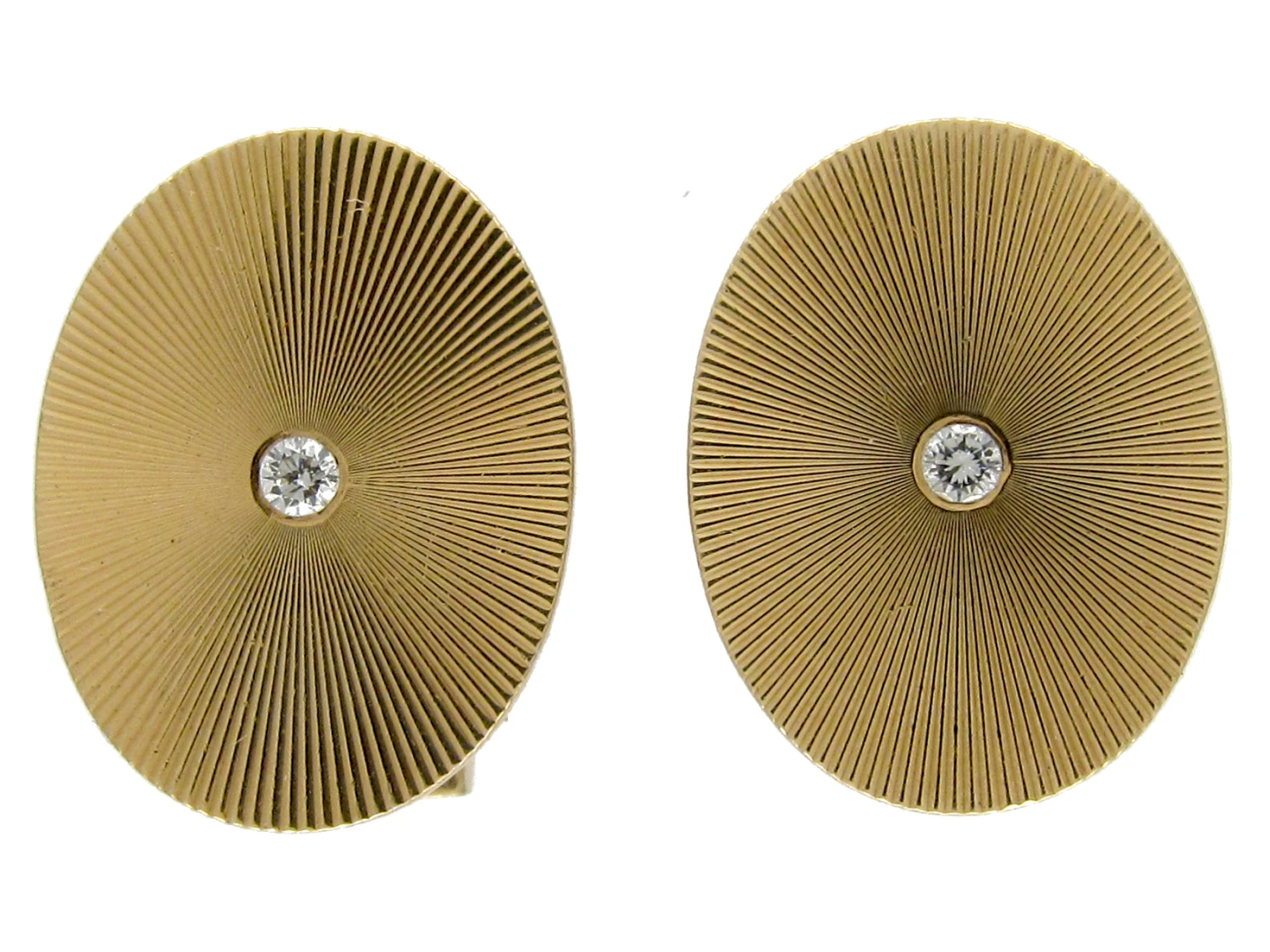 Tiffany & Co. 18ct Gold & Diamond Cufflinks 3 Tiffany & Co. 18ct Gold & Diamond Cufflinks