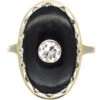 Art Deco 18ct Gold, Onyx & Diamond Oval Shaped Ring 1 Art Deco 18ct Gold, Onyx & Diamond Oval Shaped Ring -Antique Jewellery Company 2bfe9e0d dsc00833 scaled 1