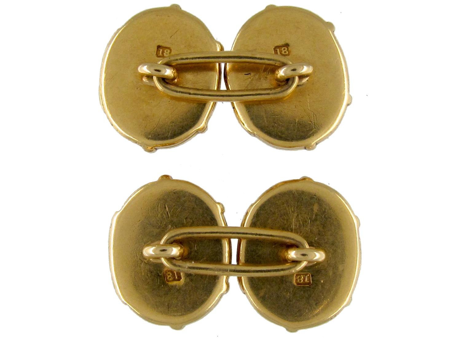 Victorian Gold Engraved Seal Opening Locket Cufflinks 5 Victorian Gold Engraved Seal Opening Locket Cufflinks - Image 3