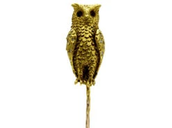 Owl 18ct Gold Tie Pin