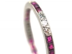 Art Deco Platinum Ruby & Diamond Narrow Eternity Ring 7 Art Deco Platinum Ruby & Diamond Narrow Eternity Ring -Antique Jewellery Company 2cc94ab9 dsc04993 scaled 1