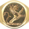 Retro 9ct Gold Signet Ring Engraved Witha Rampant Wolf 2 Retro 9ct Gold Signet Ring Engraved Witha Rampant Wolf -Antique Jewellery Company 2d28dce6 dsc08240 scaled 1