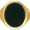 18ct Gold Signet Ring Set With A Bloodstone 2 18ct Gold Signet Ring Set With A Bloodstone -Antique Jewellery Company 2d465600 dsc05824 scaled 1