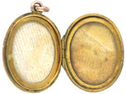Edwardian 9ct Gold Engraved Oval Locket -Antique Jewellery Company 2eafd9aa dsc07249