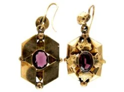 Garnet 15ct Gold Victorian Earrings 7 Garnet 15ct Gold Victorian Earrings -Antique Jewellery Company 30c1282569878 169