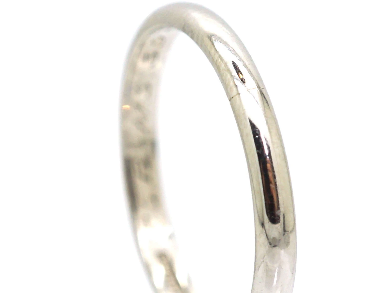 Retro Platinum Wedding Ring 4 Retro Platinum Wedding Ring - Image 2