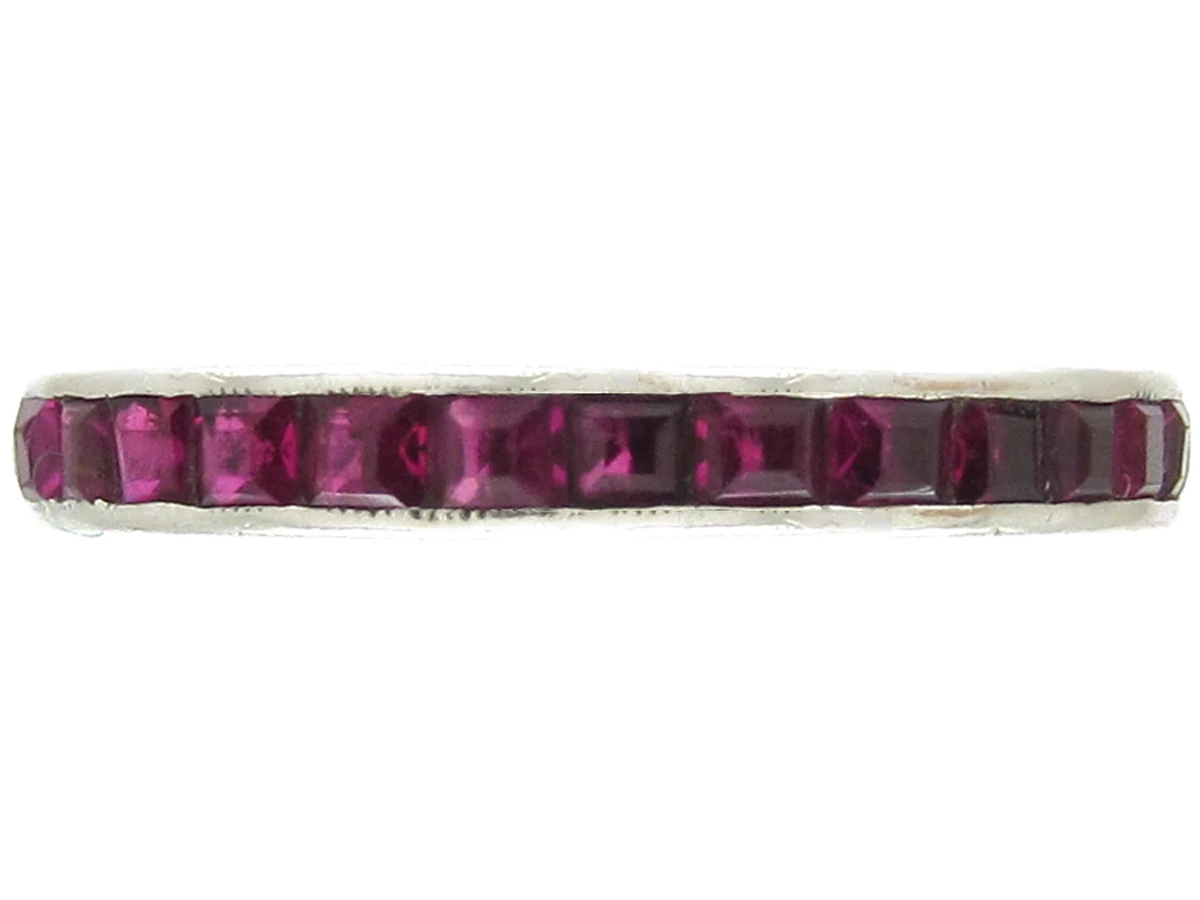 Art Deco Ruby Eternity Ring 3 Art Deco Ruby Eternity Ring