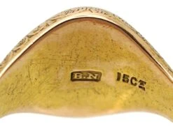 Victorian 15ct Gold & Carnelian Signet Ring With Initial D -Antique Jewellery Company 32791b59 antique gold carnelian signet ring6 scaled 1