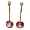 Pink Tormaline Diamond Drop Earrings -Antique Jewellery Company 33a1263147147 781