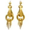 Victorian 15ct Gold Tassle Drop Earrings 1 Victorian 15ct Gold Tassle Drop Earrings -Antique Jewellery Company 345a