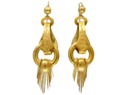 Victorian 15ct Gold Tassle Drop Earrings