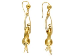 Victorian 15ct Gold Tassle Drop Earrings 7 Victorian 15ct Gold Tassle Drop Earrings -Antique Jewellery Company 345c