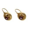 18ct Gold & Almandine Garnet Earrings 1 18ct Gold & Almandine Garnet Earrings -Antique Jewellery Company 34a